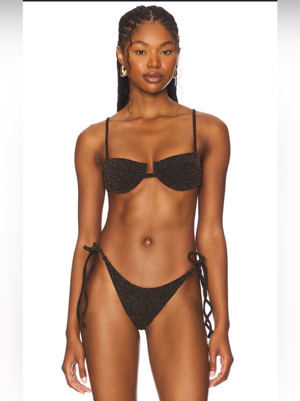Lioness Byron Swim Top in Black